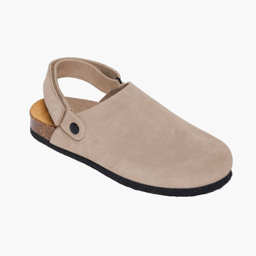 Plakton Clog – Blake Taupe Gray Suede